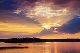 Otter Lake Sunset Sunrays_18481-2